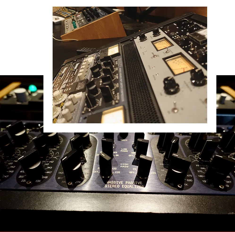 Périphériques de mastering : égaliseur Manley Massive Passive et rack analogique